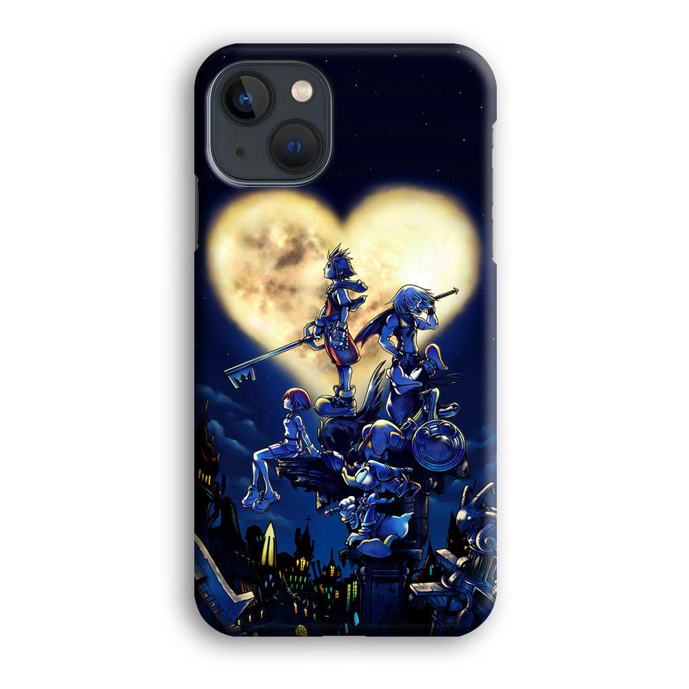 Kingdom Hearts Heart Moon iPhone 13 Pro Case-Plastic / Full Wrap (3D Case)-Xtracase