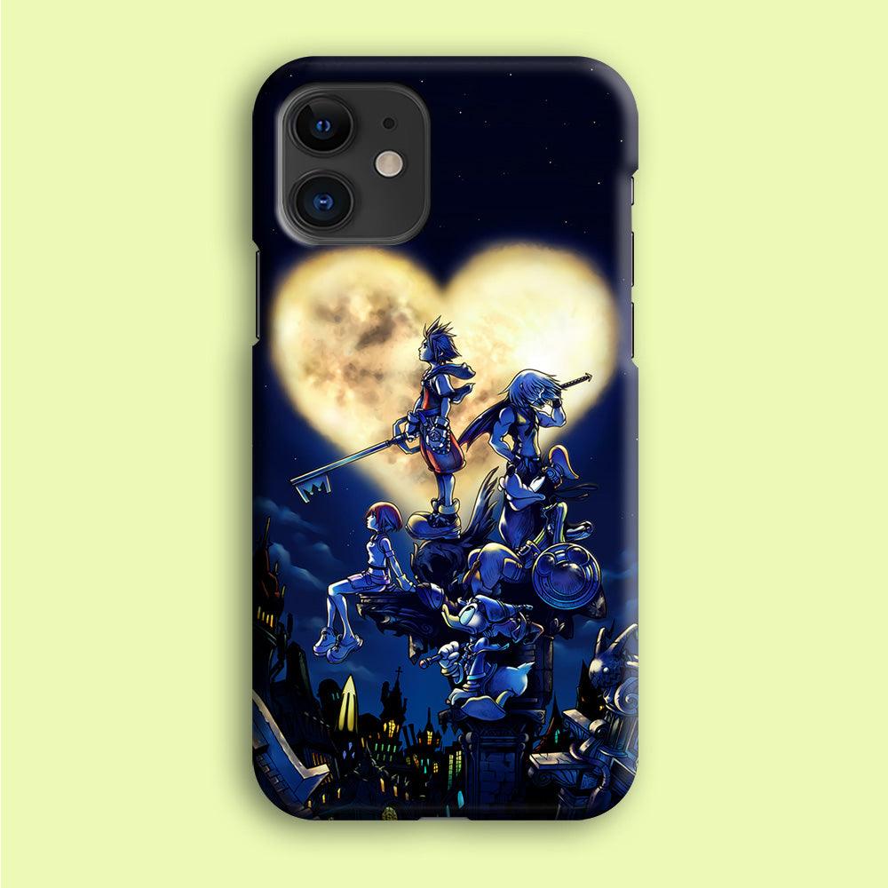 Kingdom Hearts Heart Moon iPhone 12 Mini Case-Plastic / Full Wrap (3D Case)-Xtracase