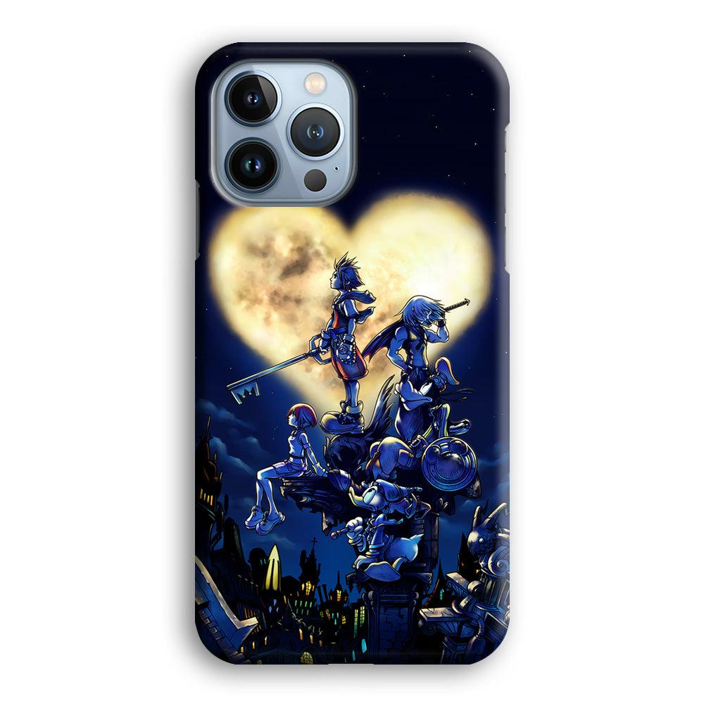 Kingdom Hearts Heart Moon iPhone 13 Pro Max Case-Plastic / Full Wrap (3D Case)-Xtracase