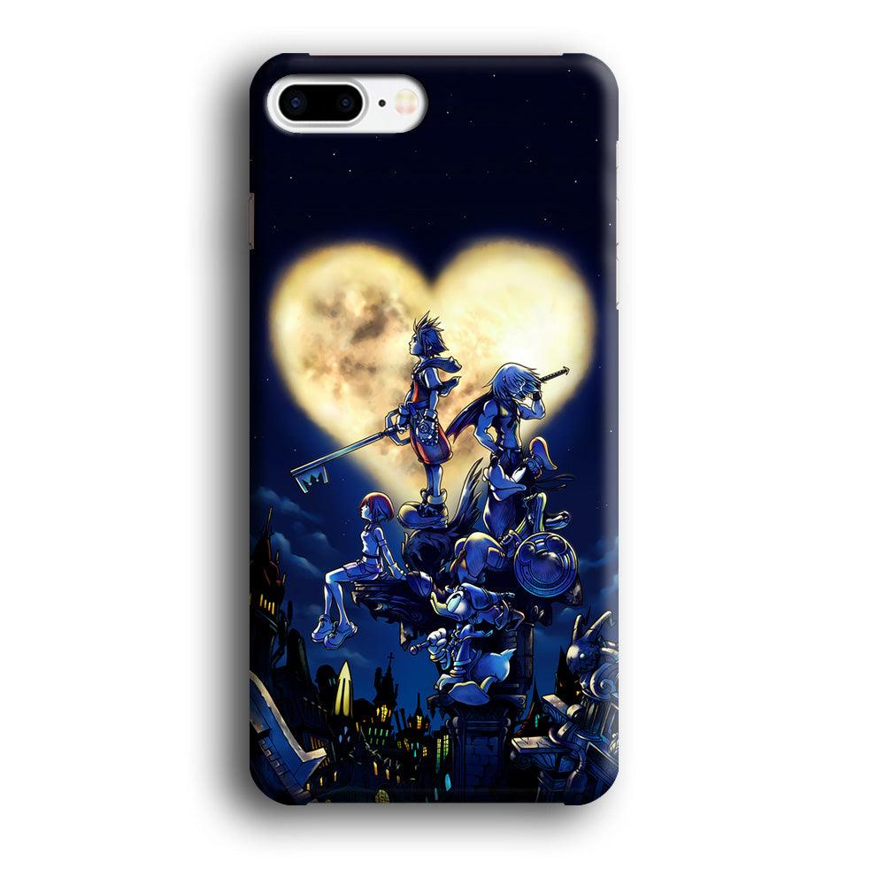 Kingdom Hearts Heart Moon iPhone 7 Plus Case-Plastic / Full Wrap (3D Case)-Xtracase