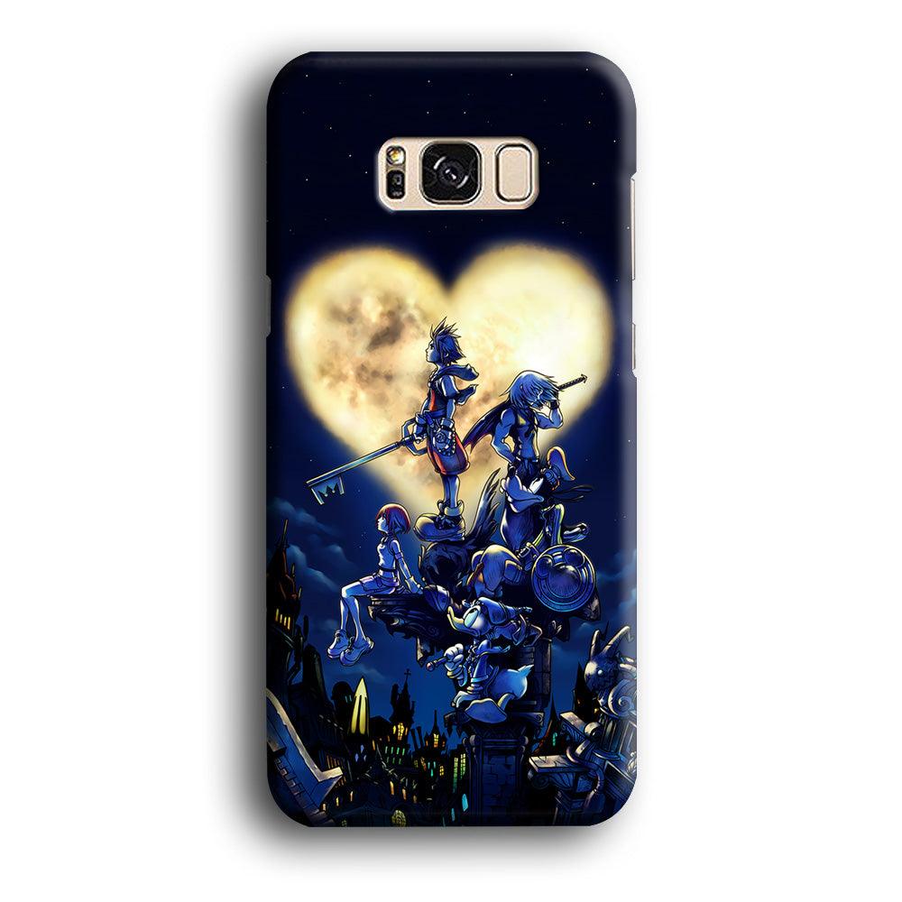 Kingdom Hearts Heart Moon Samsung Galaxy S8 Case-Plastic / Full Wrap (3D Case)-Xtracase