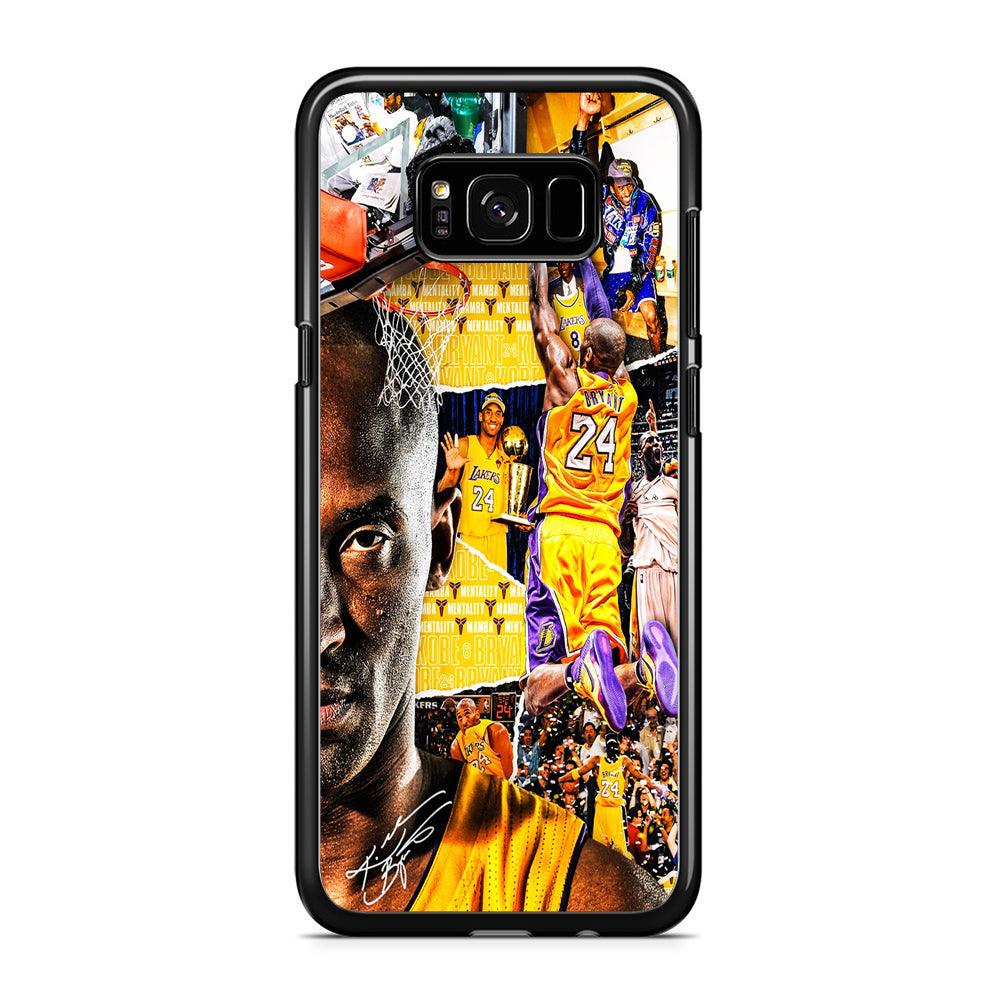 Kobe Bryant Aesthetic Samsung Galaxy S8 Case-Rubber / Black (2D Case)-Xtracase