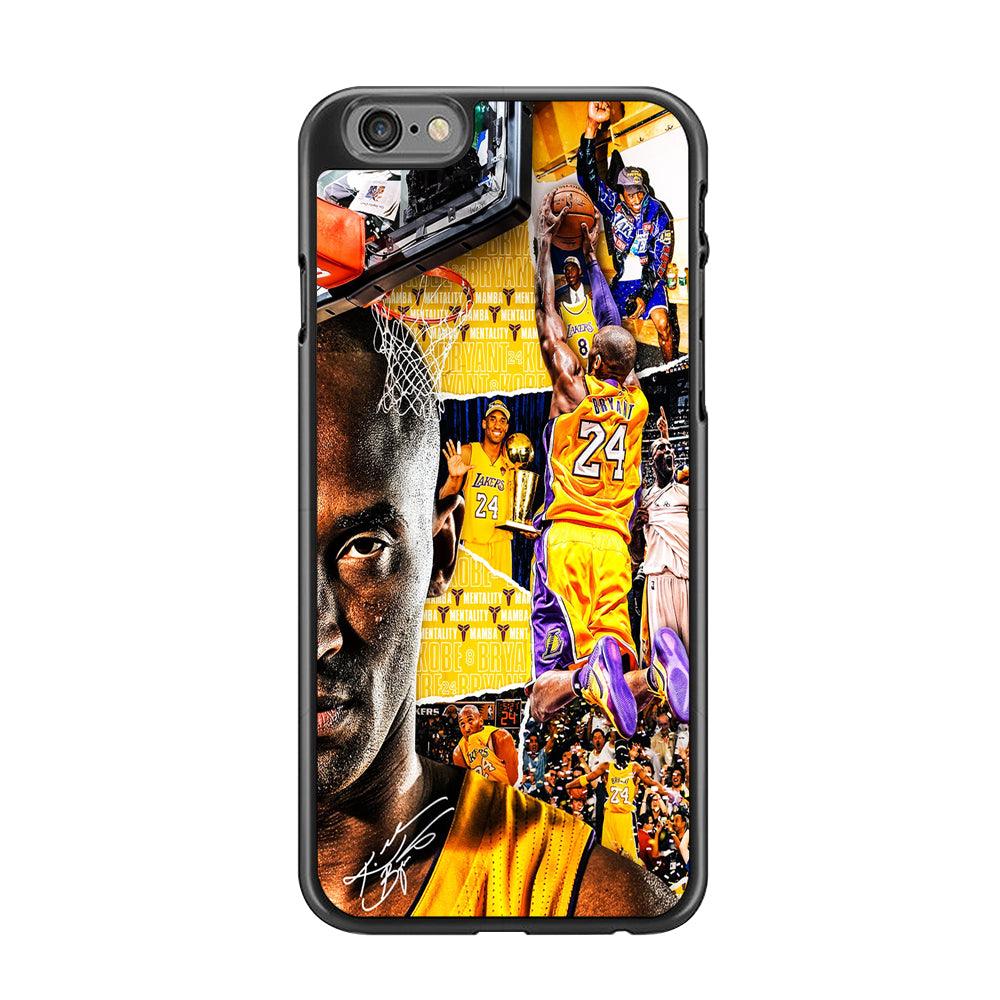 Kobe Bryant Aesthetic iPhone 6 | 6s Case-Rubber / Black (2D Case)-Xtracase