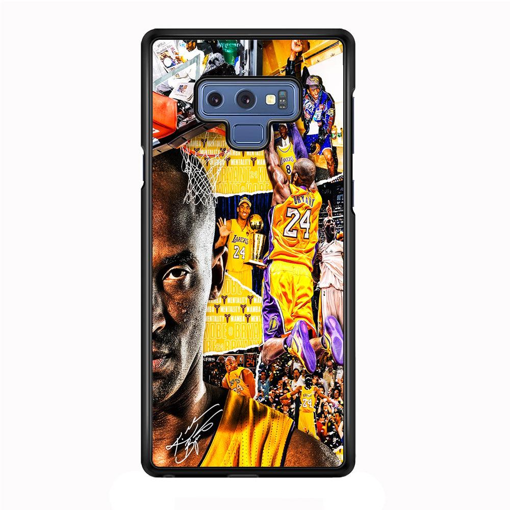 Kobe Bryant Aesthetic Samsung Galaxy Note 9 Case-Rubber / White (2D Case)-Xtracase