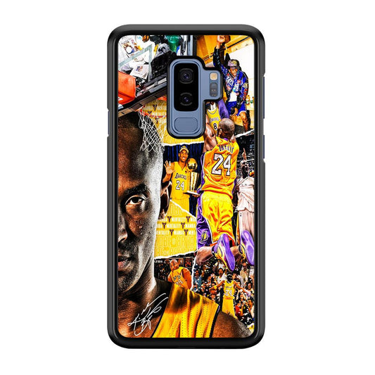 Kobe Bryant Aesthetic Samsung Galaxy S9 Plus Case-Rubber / White (2D Case)-Xtracase