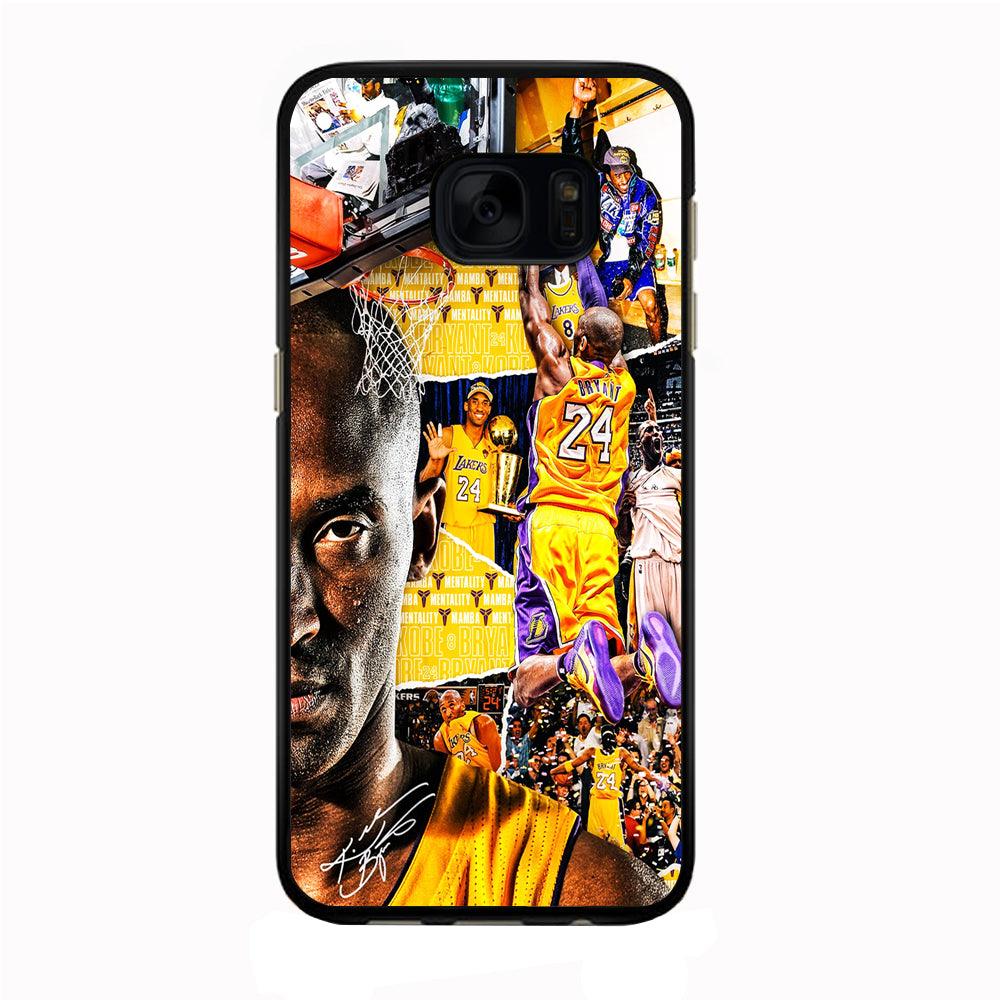 Kobe Bryant Aesthetic Samsung Galaxy S7 Edge Case-Rubber / Black (2D Case)-Xtracase
