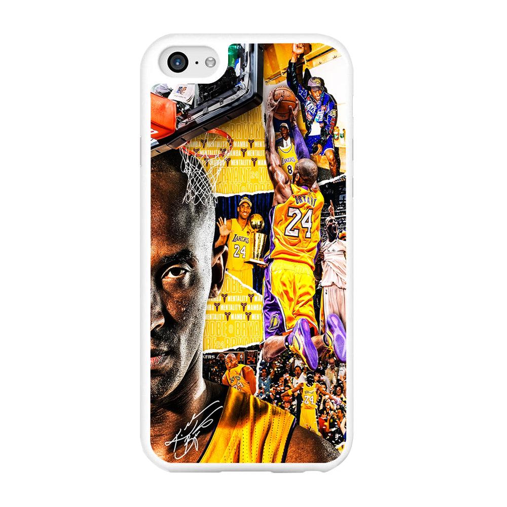 Kobe Bryant Aesthetic iPhone 6 | 6s Case-Rubber / White (2D Case)-Xtracase