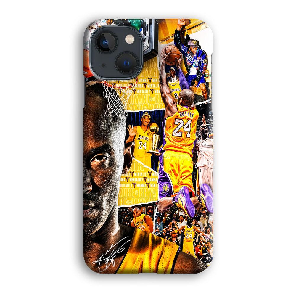 Kobe Bryant Aesthetic iPhone 13 Case-Plastic / Full Wrap (3D Case)-Xtracase
