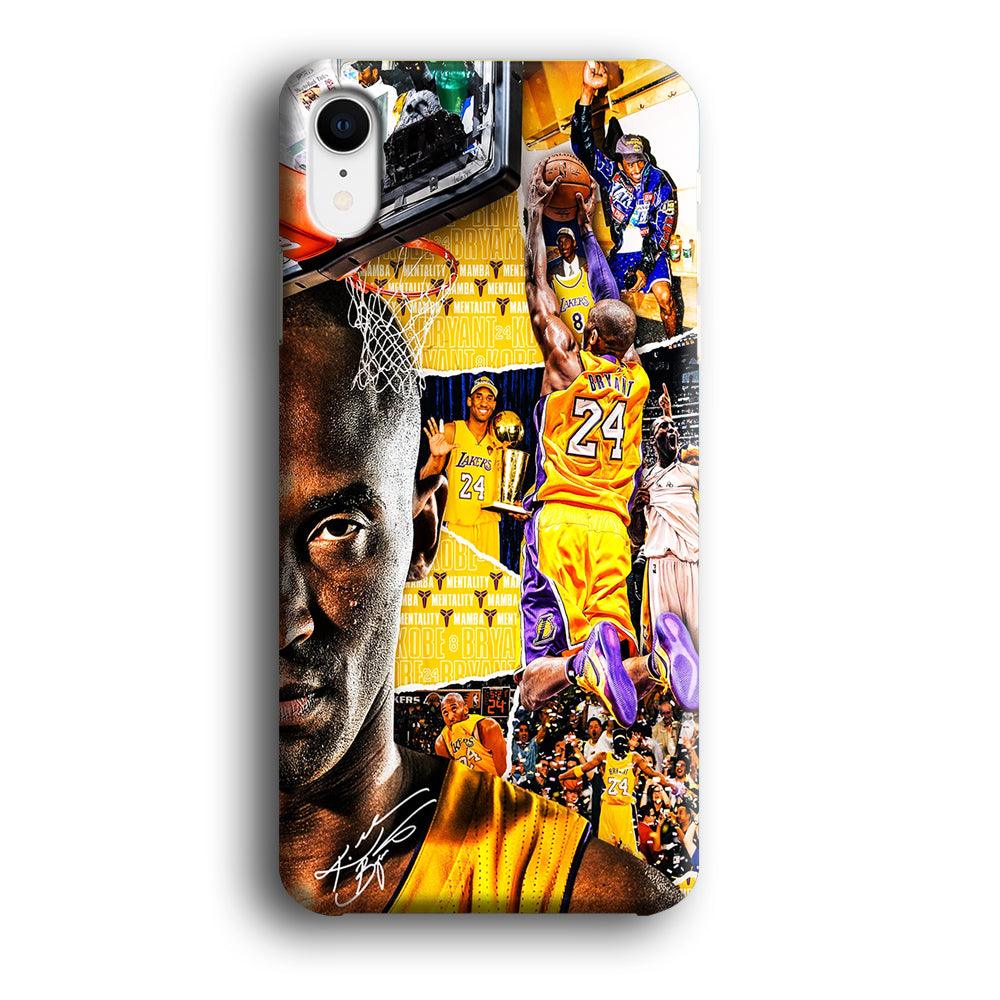 Kobe Bryant Aesthetic iPhone XR Case-Plastic / Full Wrap (3D Case)-Xtracase