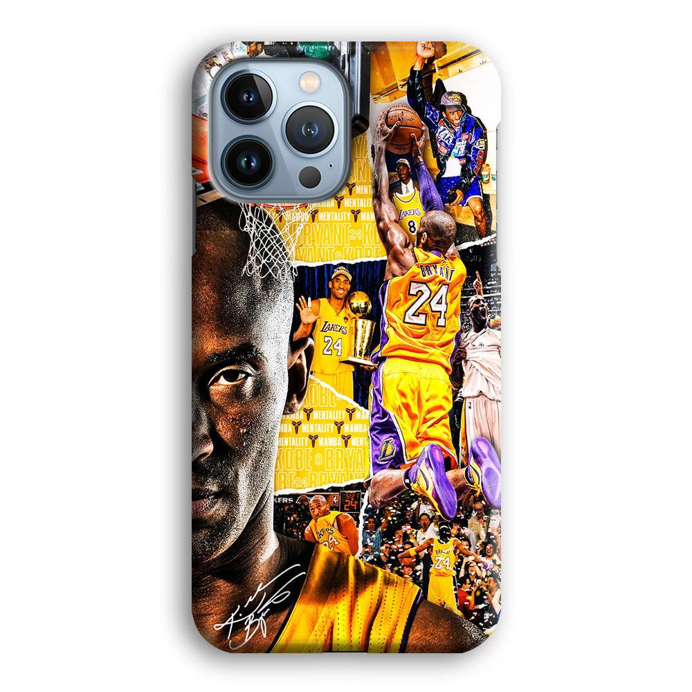 Kobe Bryant Aesthetic iPhone 13 Pro Case-Plastic / Full Wrap (3D Case)-Xtracase