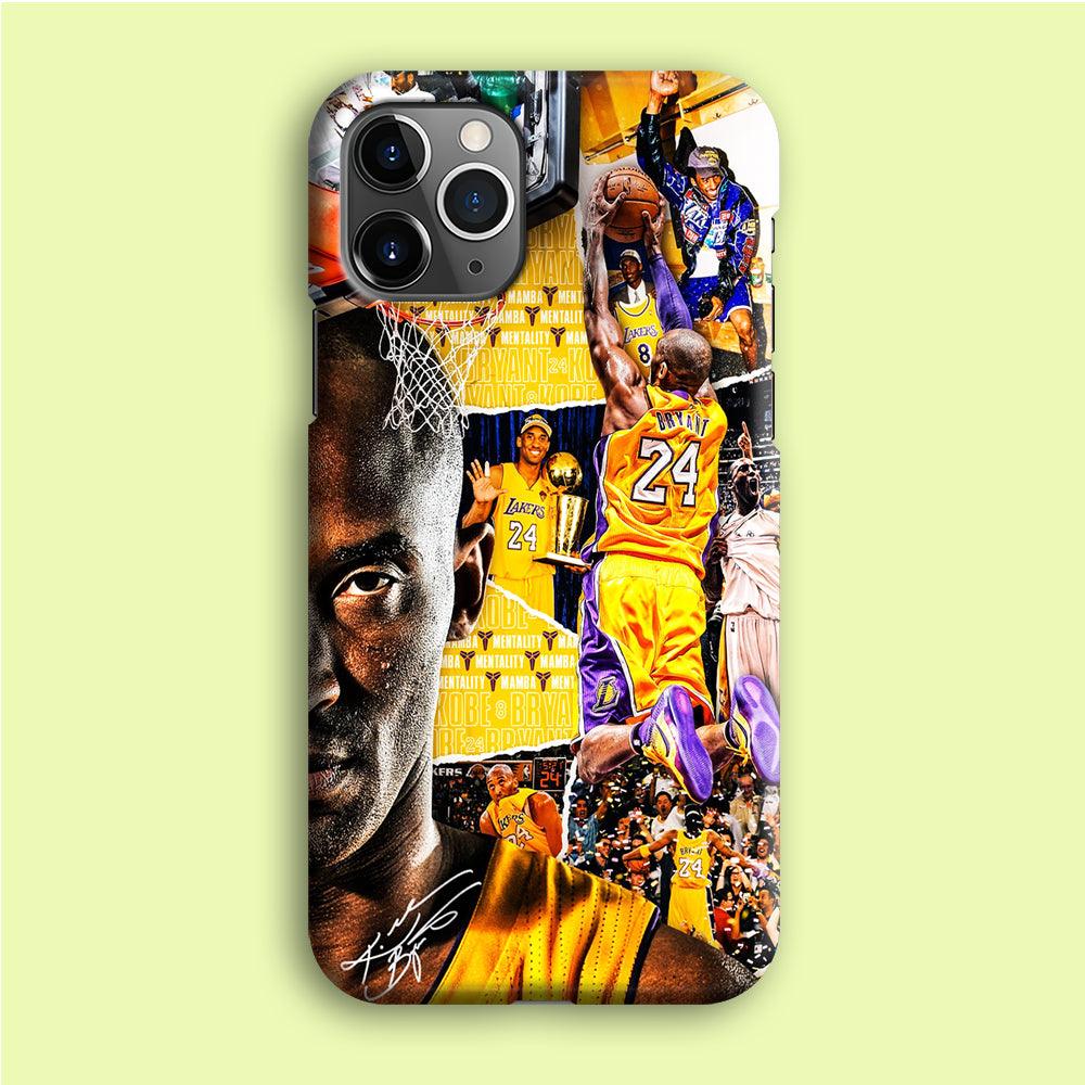 Kobe Bryant Aesthetic iPhone 12 Pro Case-Plastic / Full Wrap (3D Case)-Xtracase