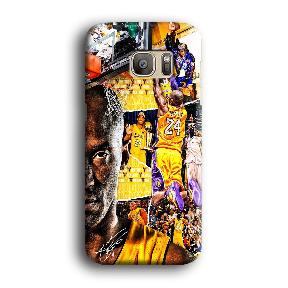 Kobe Bryant Aesthetic Samsung Galaxy S7 Edge Case-Plastic / Full Wrap (3D Case)-Xtracase