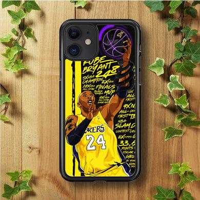 Kobe Bryant Lakers NBA iPhone 11 Case