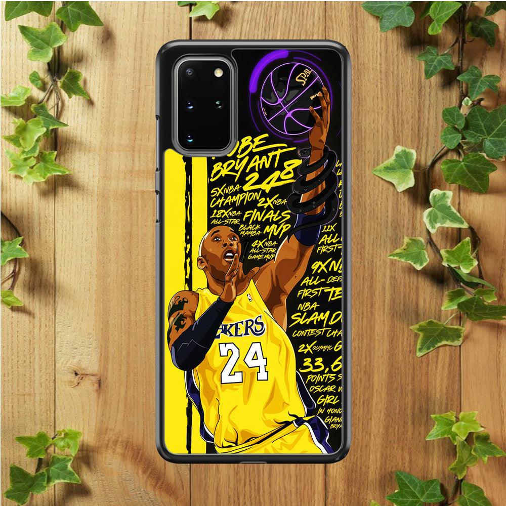 Kobe Bryant Lakers NBA Samsung Galaxy S20 Plus Case-Plastic / Full Wrap (3D Case)-Xtracase