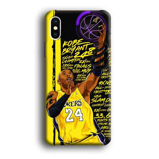 Kobe Bryant Lakers NBA iPhone Xs Case