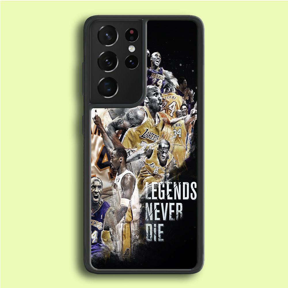 Kobe Bryant Legends Never Die Samsung Galaxy S25 Ultra Case-Plastic / Full Wrap (3D Case)-Xtracase