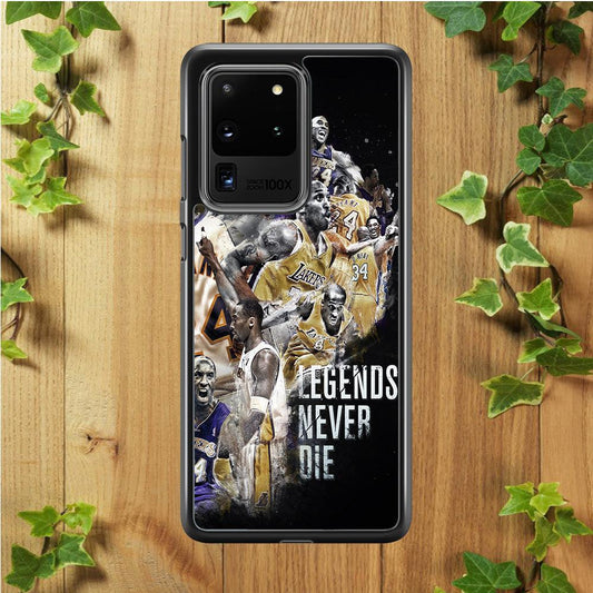 Kobe Bryant Legends Never Die Samsung Galaxy S20 Ultra Case-Rubber / White (2D Case)-Xtracase