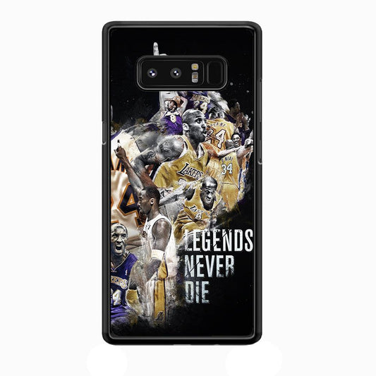 Kobe Bryant Legends Never Die Samsung Galaxy Note 8 Case-Rubber / Black (2D Case)-Xtracase