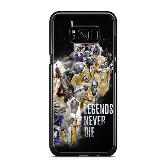 Kobe Bryant Legends Never Die Samsung Galaxy S8 Case-Rubber / Black (2D Case)-Xtracase