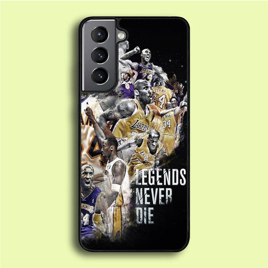 Kobe Bryant Legends Never Die Samsung Galaxy S21 Plus Case-Rubber / White (2D Case)-Xtracase