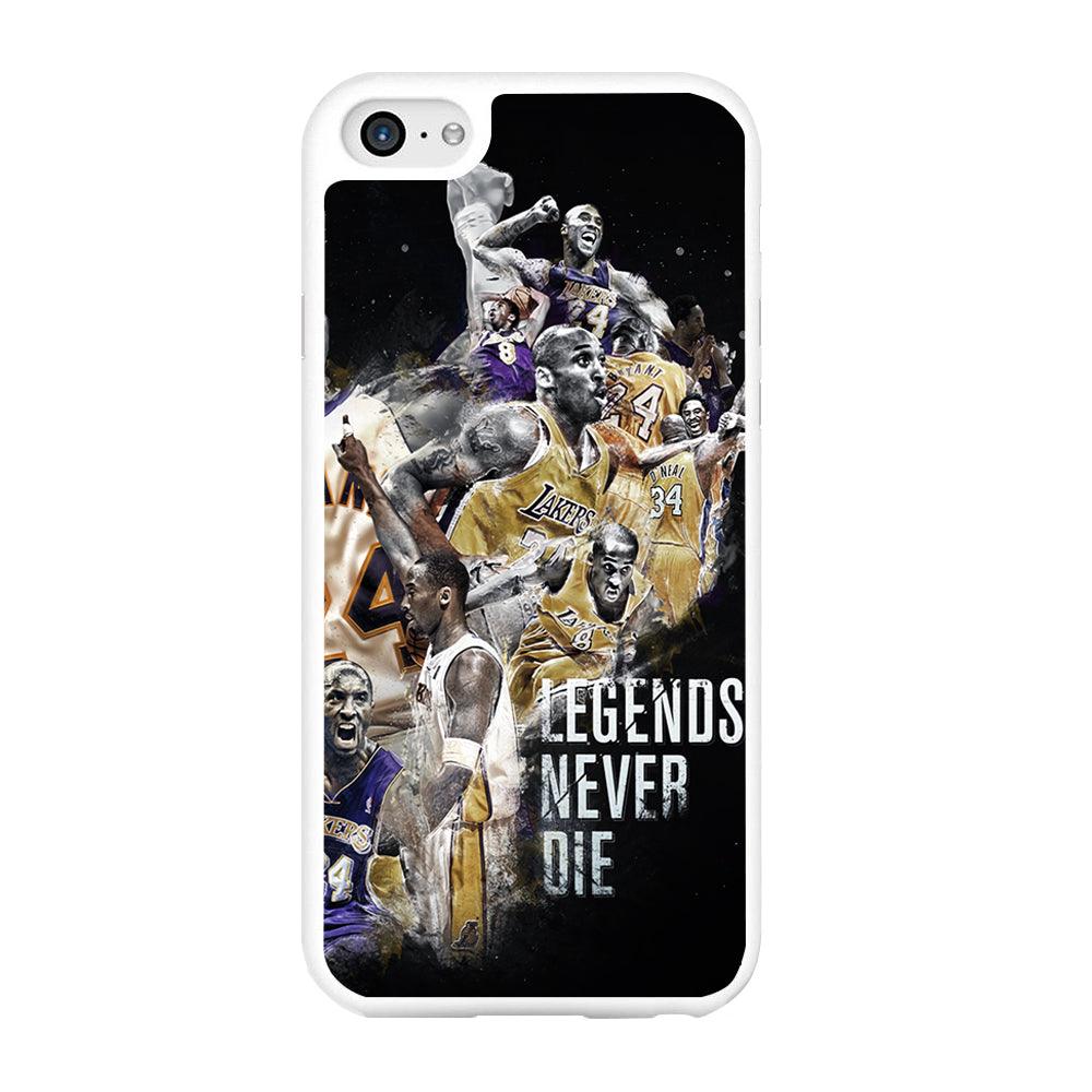 Kobe Bryant Legends Never Die iPhone 6 | 6s Case-Rubber / White (2D Case)-Xtracase