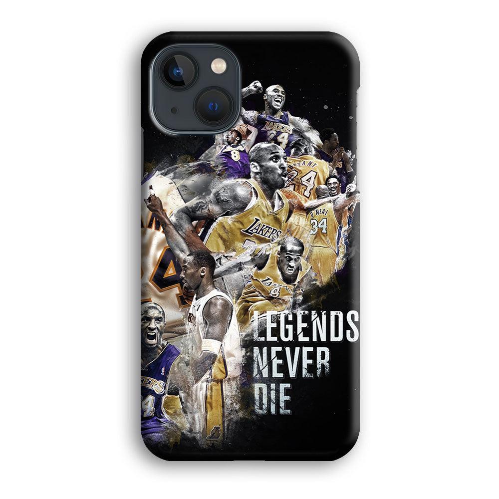 Kobe Bryant Legends Never Die iPhone 13 Mini Case-Plastic / Full Wrap (3D Case)-Xtracase