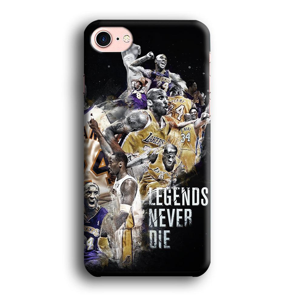 Kobe Bryant Legends Never Die iPhone SE 2020 Case-Plastic / Full Wrap (3D Case)-Xtracase