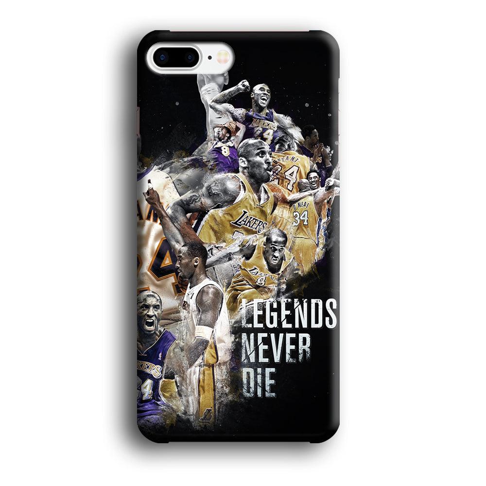 Kobe Bryant Legends Never Die iPhone 7 Plus Case-Plastic / Full Wrap (3D Case)-Xtracase