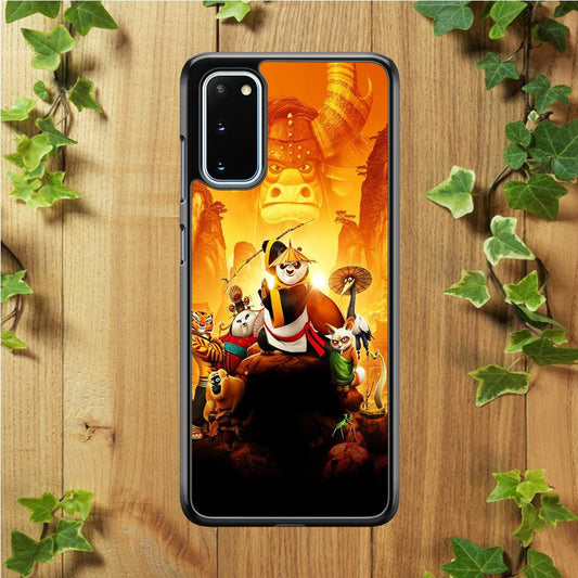 Kung Fu Panda 001 Samsung Galaxy S20 Case-Rubber / White (2D Case)-Xtracase