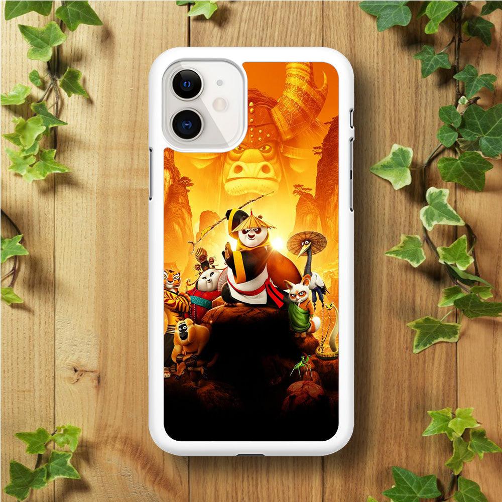 Kung Fu Panda 001 iPhone 11 Case-Rubber / Black (2D Case)-Xtracase
