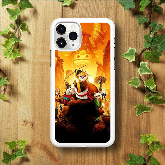 Kung Fu Panda 001 iPhone 11 Pro Max Case-Rubber / White (2D Case)-Xtracase