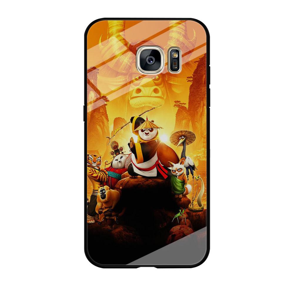 Kung Fu Panda 001 Samsung Galaxy S7 Edge Case-Tempered Glass Case-Xtracase