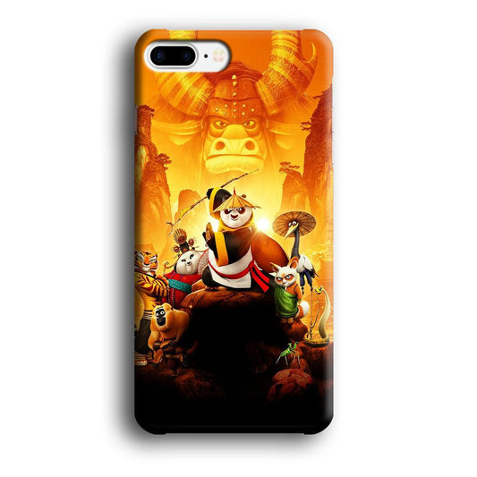 Kung Fu Panda 001 iPhone 8 Plus Case-Plastic / Full Wrap (3D Case)-Xtracase