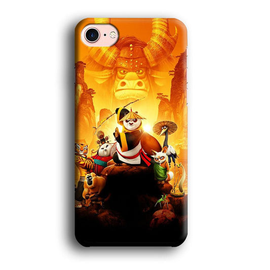 Kung Fu Panda 001 iPhone 8 Case-Plastic / Full Wrap (3D Case)-Xtracase