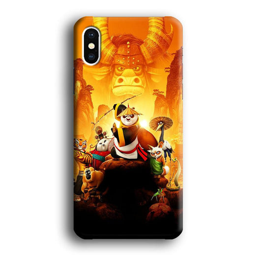 Kung Fu Panda 001 iPhone X Case-Plastic / Full Wrap (3D Case)-Xtracase
