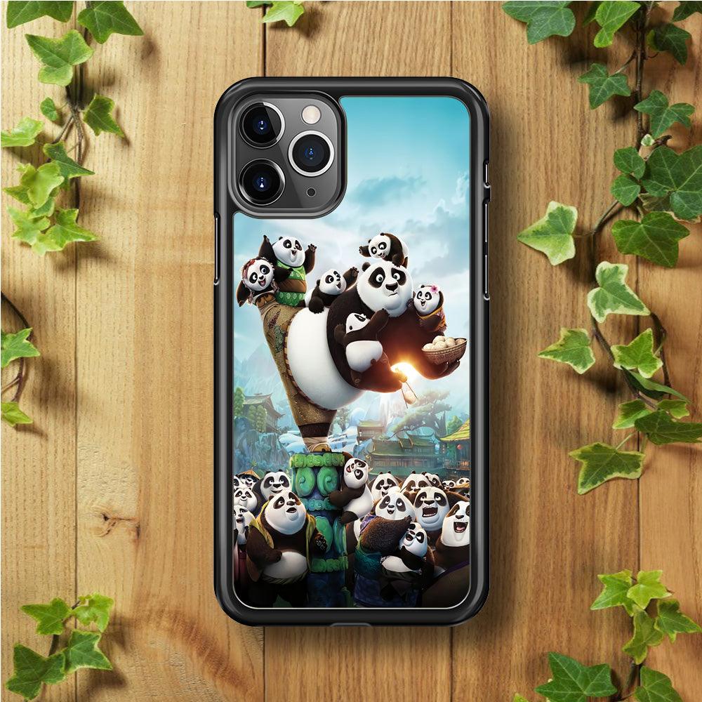 Kung Fu Panda 002 iPhone 11 Pro Max Case-Rubber / Black (2D Case)-Xtracase