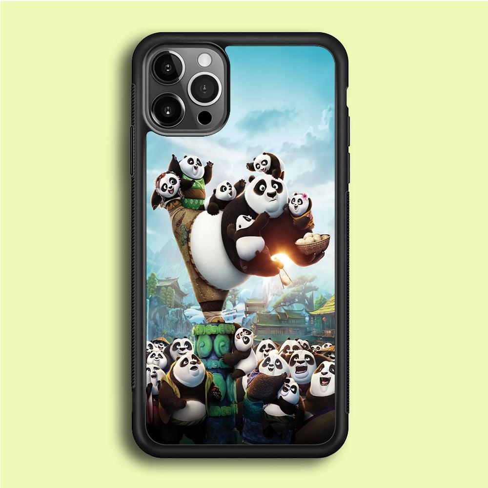 Kung Fu Panda 002 iPhone 12 Pro Max Case-Rubber / Black (2D Case)-Xtracase
