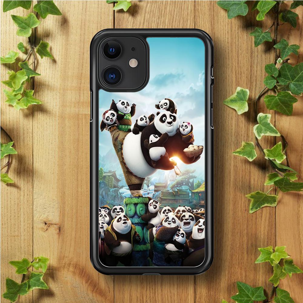 Kung Fu Panda 002 iPhone 11 Case-Rubber / Black (2D Case)-Xtracase