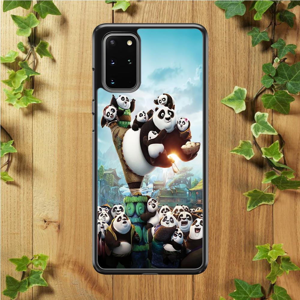 Kung Fu Panda 002 Samsung Galaxy S20 Plus Case-Rubber / White (2D Case)-Xtracase