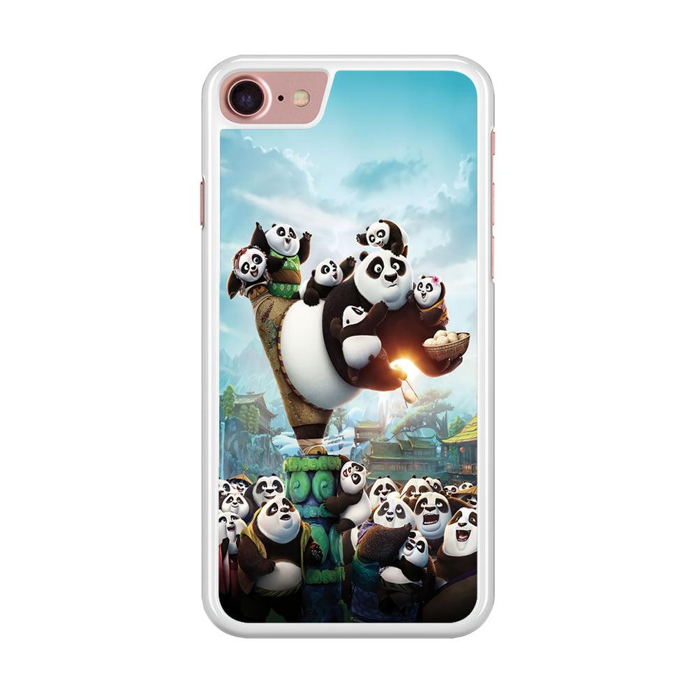 Kung Fu Panda 002 iPhone 7 Case-Rubber / White (2D Case)-Xtracase