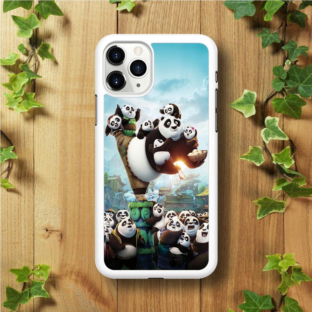 Kung Fu Panda 002 iPhone 11 Pro Max Case-Rubber / White (2D Case)-Xtracase