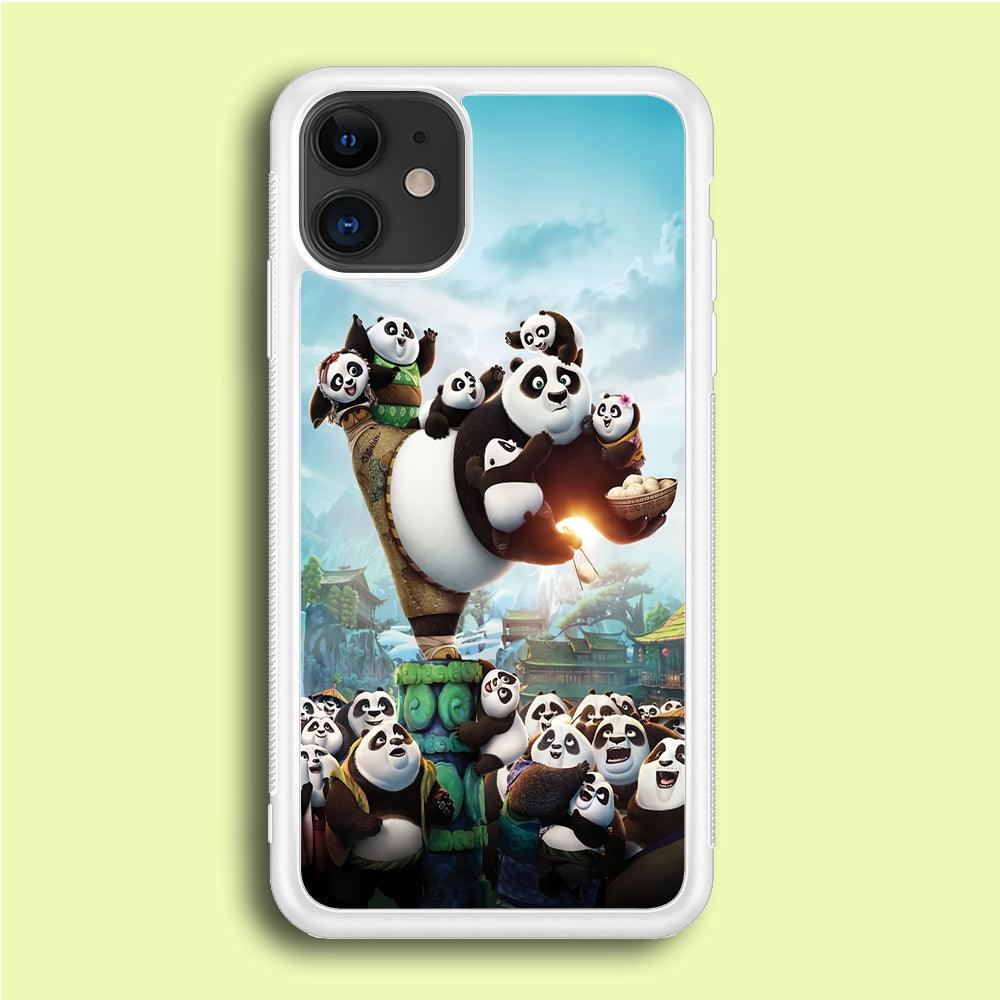 Kung Fu Panda 002 iPhone 12 Case-Rubber / White (2D Case)-Xtracase