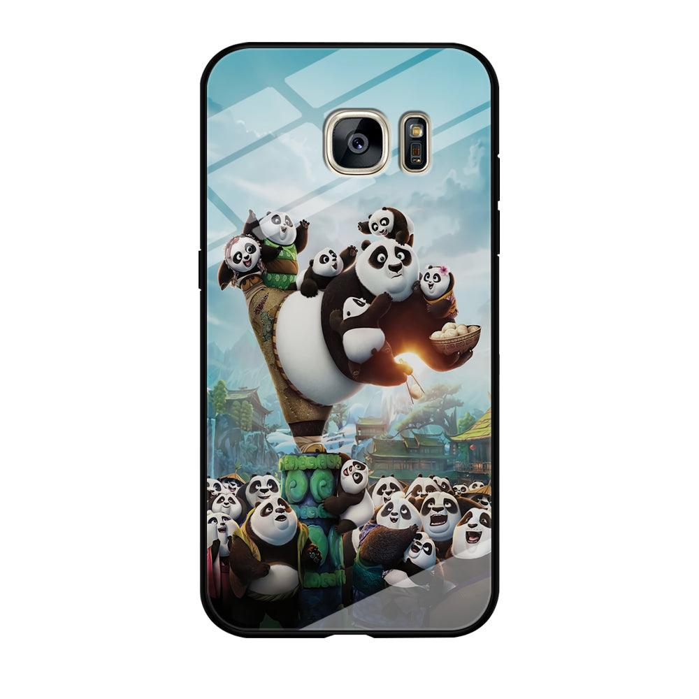 Kung Fu Panda 002 Samsung Galaxy S7 Edge Case-Tempered Glass Case-Xtracase