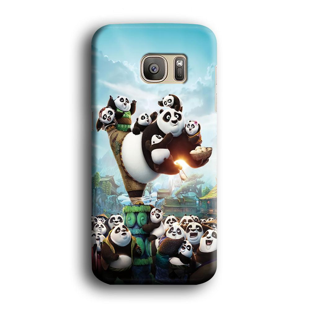 Kung Fu Panda 002 Samsung Galaxy S7 Edge Case-Plastic / Full Wrap (3D Case)-Xtracase