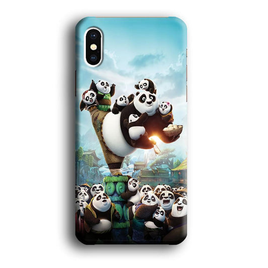 Kung Fu Panda 002 iPhone X Case-Plastic / Full Wrap (3D Case)-Xtracase