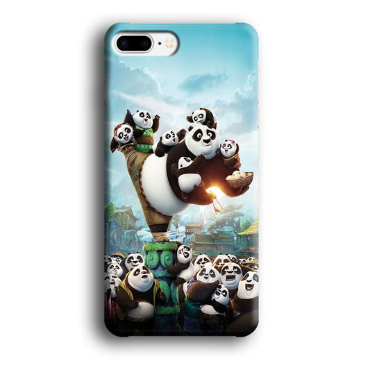 Kung Fu Panda 002 iPhone 8 Plus Case-Plastic / Full Wrap (3D Case)-Xtracase