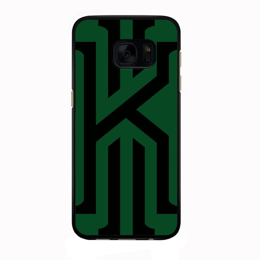 Kyrie Irving Black Green Samsung Galaxy S7 Edge Case-Rubber / Black (2D Case)-Xtracase