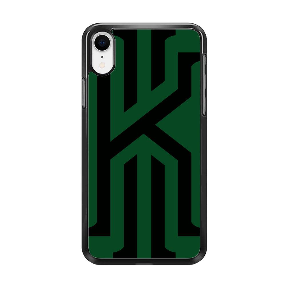 Kyrie Irving Black Green iPhone XR Case-Rubber / Black (2D Case)-Xtracase
