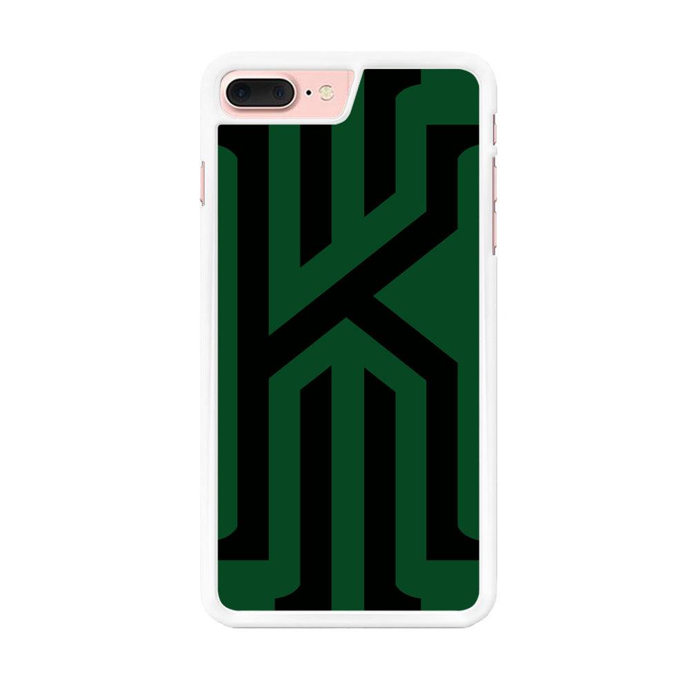 Kyrie Irving Black Green iPhone 7 Plus Case-Rubber / White (2D Case)-Xtracase