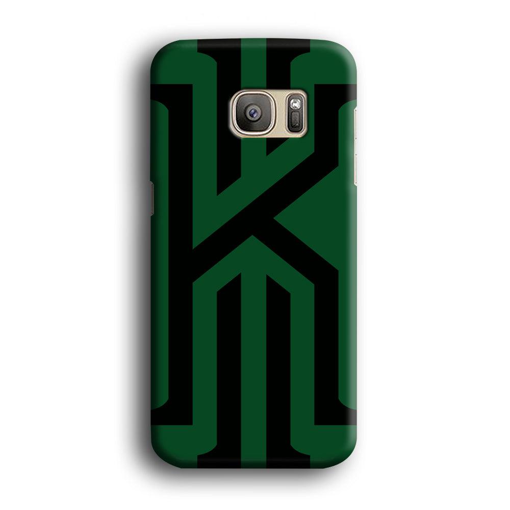 Kyrie Irving Black Green Samsung Galaxy S7 Edge Case-Plastic / Full Wrap (3D Case)-Xtracase